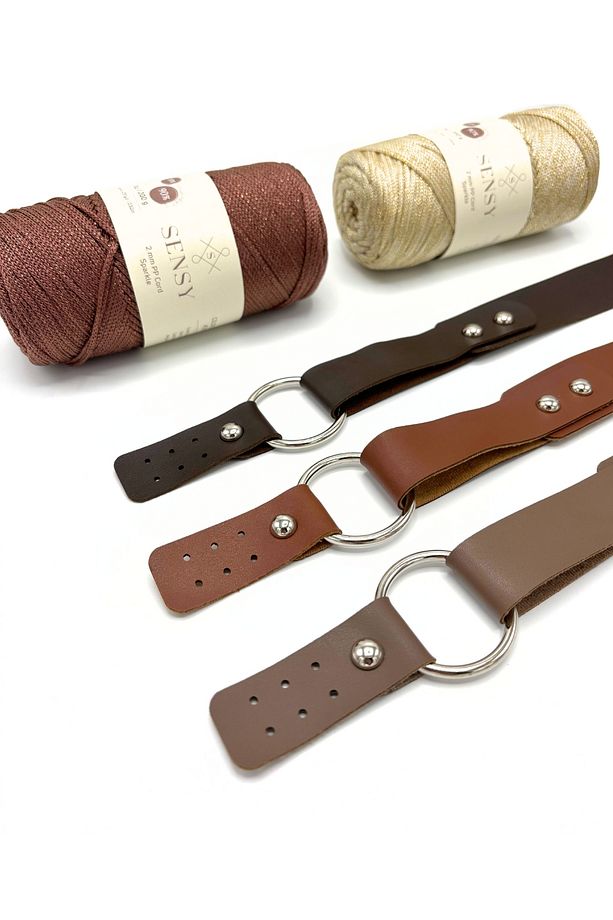 Deri Halkalı Tek Çanta Sapı 72 Cm - 4