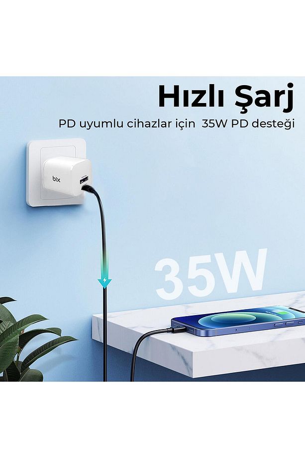 35w Supervooc 2.0 Gan Usb Ve Type-c Pd Hızlı Şarj Cihazı - 2