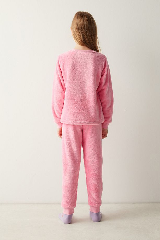 Kız Çocuk Patch ES Uzun Kollu Pijama Takımı - 5