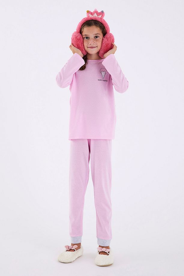 Kız Çocuk Better Together 4lü Pijama Takımı - 4