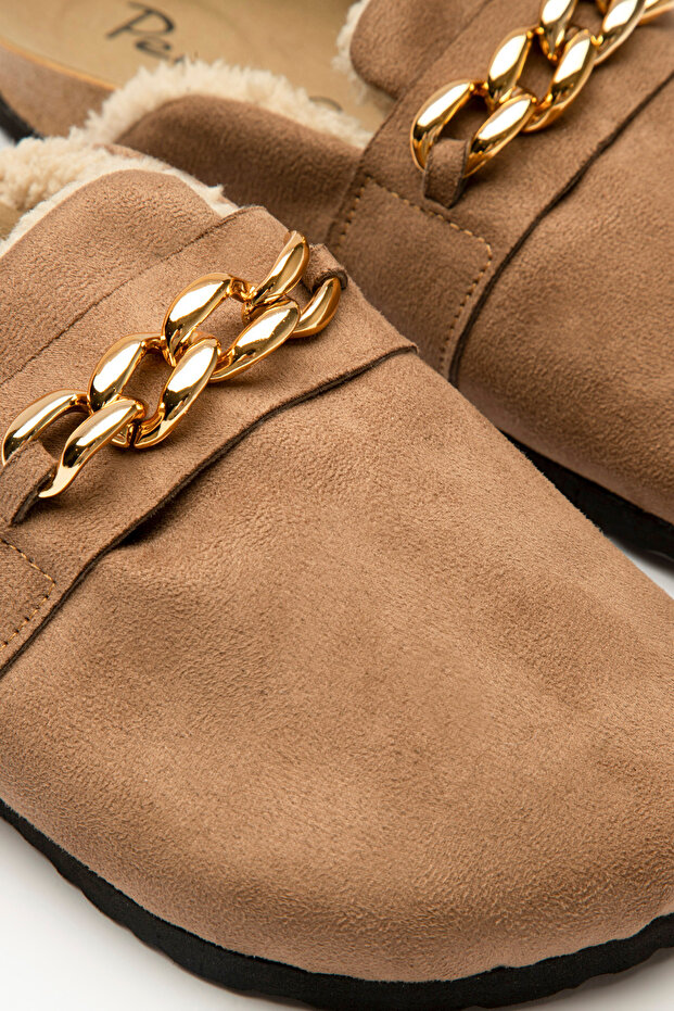 Soft Brown Suede Terlik - 3