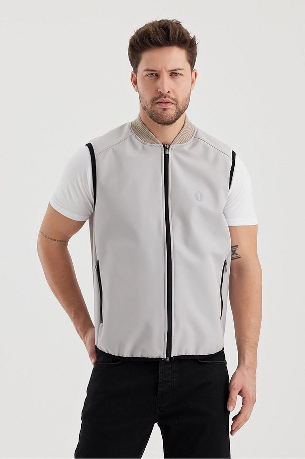 DAR KESİM İÇİ POLAR SU İTİCİ SOFTSHELL KUMAŞ YELEK (UNI-YLK03) - 6