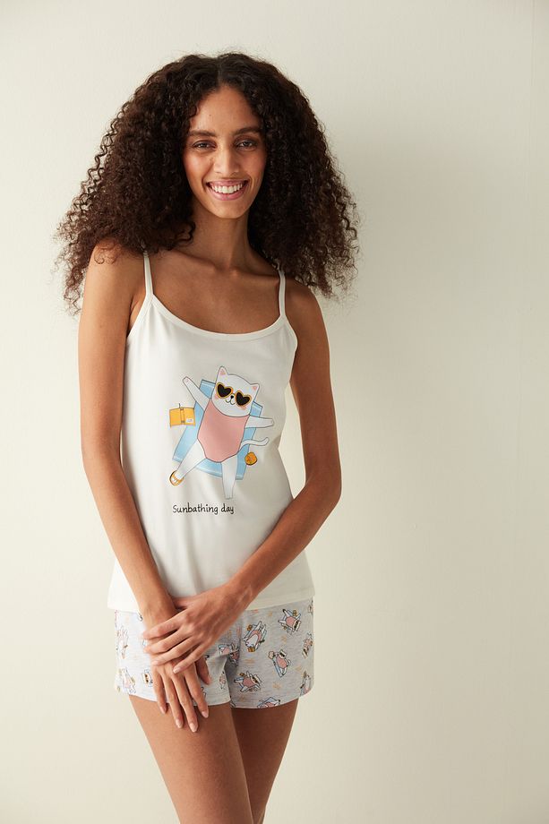 Fun Day Atlet Şort Pijama Takımı - 1