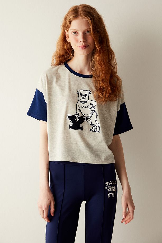 Yale Tişört Pijama Üstü - Unique Koleksiyonu - 3
