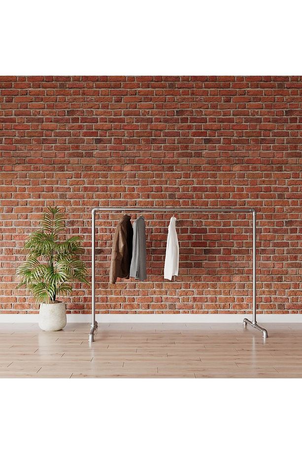 Endüstriyel Elbise Askılığı - Açık Gardrop Metal Elbise Teşhir Askısı -  Butik Teşhir Rafı-18 - 2