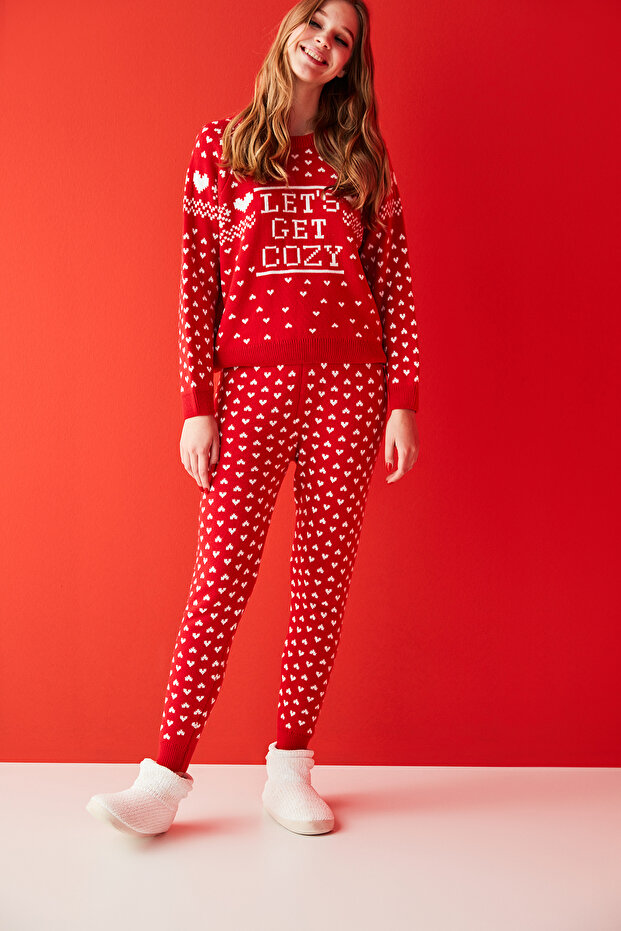 Lets Get Cozy Termal Triko Sweatshirt - 4