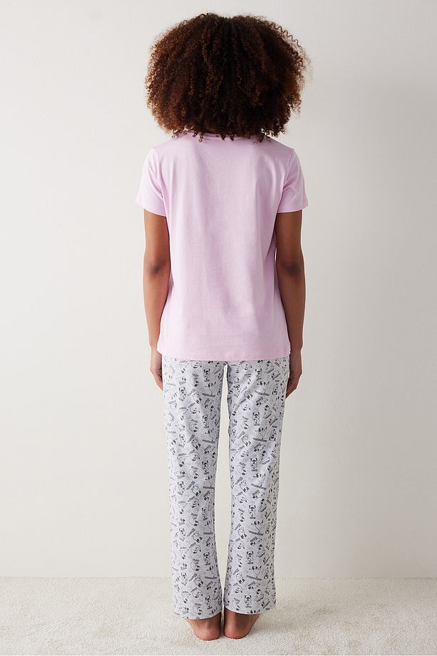 Yogi Puggy Pembe Pantolon Pijama Takımı - 4