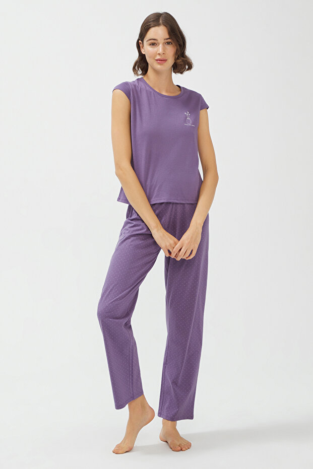 Base Purple Pajama Set
