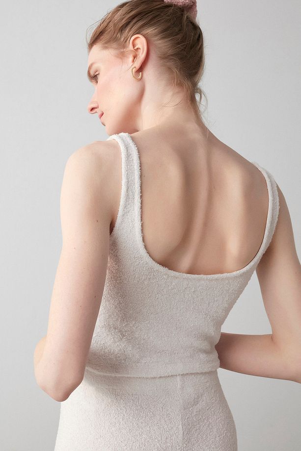 Açık Bej Light Lounge Şort Pijama Takımı - 4