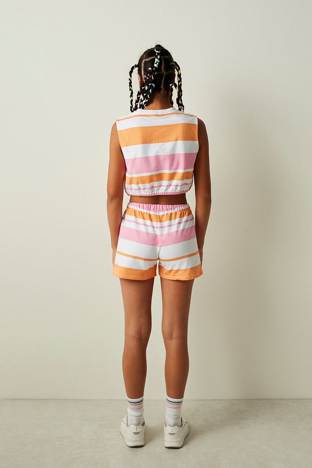 Mix Bu4u Colors Şort Pijama Takımı - 6