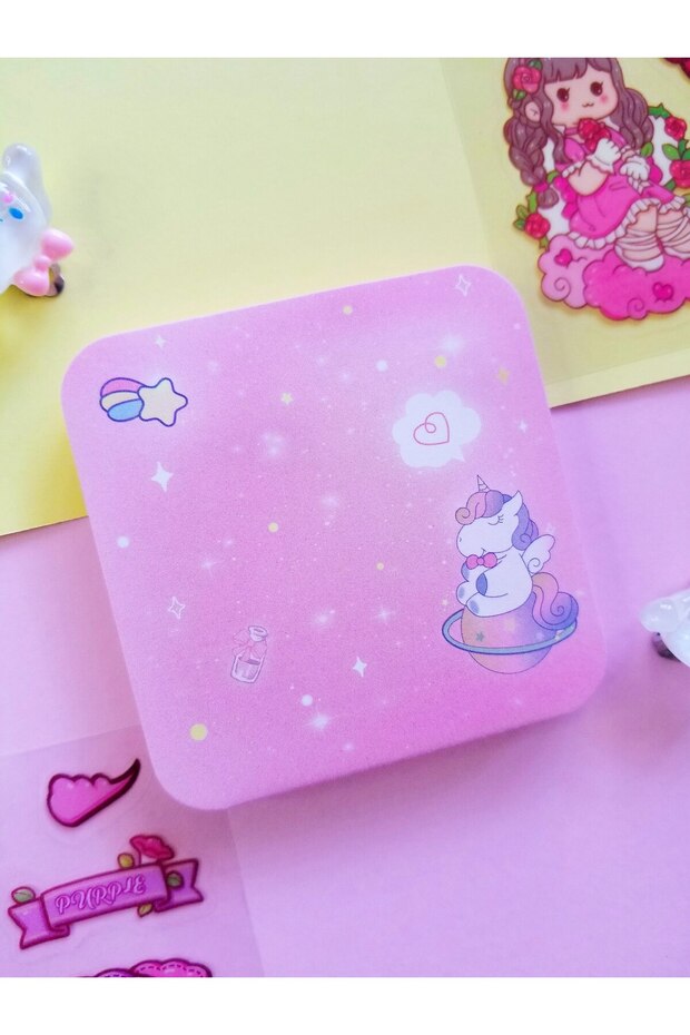 Green Unicorn Rabbit Kawaii Duck - 75 Sheets Post It Note Paper - 1