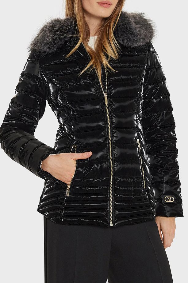 Janis Regular Fit Kapüşonlu Şişme Mont 4BGL017176A  MONT 4BGL01 7176A JBLK - 1
