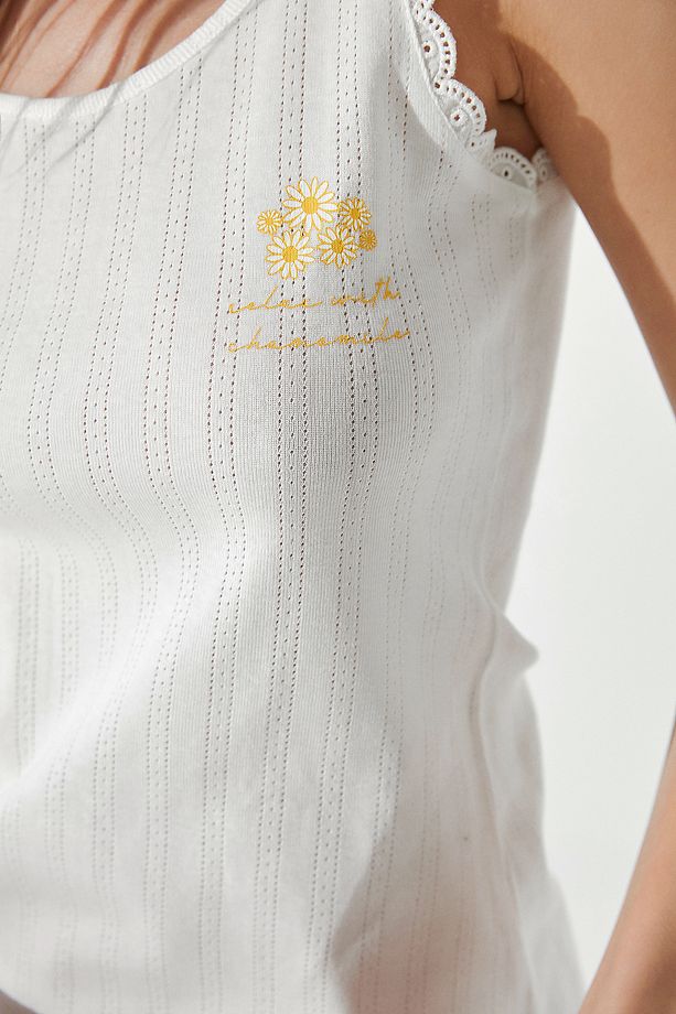 Çok Renkli Chamolie Scent Ss Atlet Şort Pijama Takımı - 4