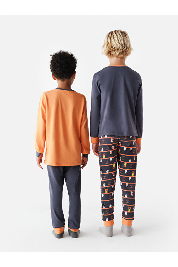 Men's Puppet Patterned 2-Piece Pajama Set - 4