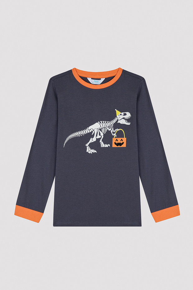 Men's Puppet Patterned 2-Piece Pajama Set - 6