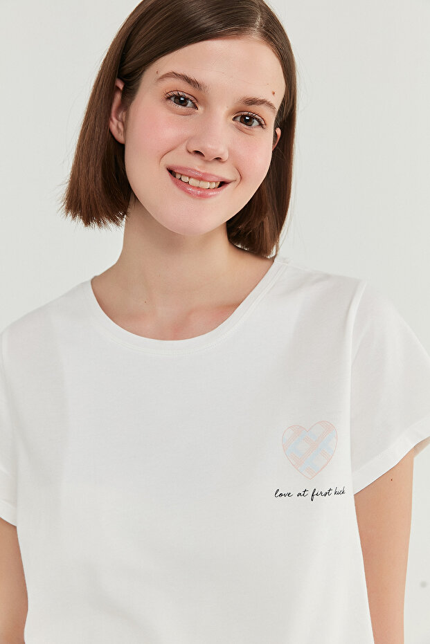 Mama Gingham Ss Tişört - 3