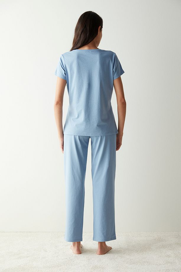 Base Muffin Pantolon Pijama Takımı - 4