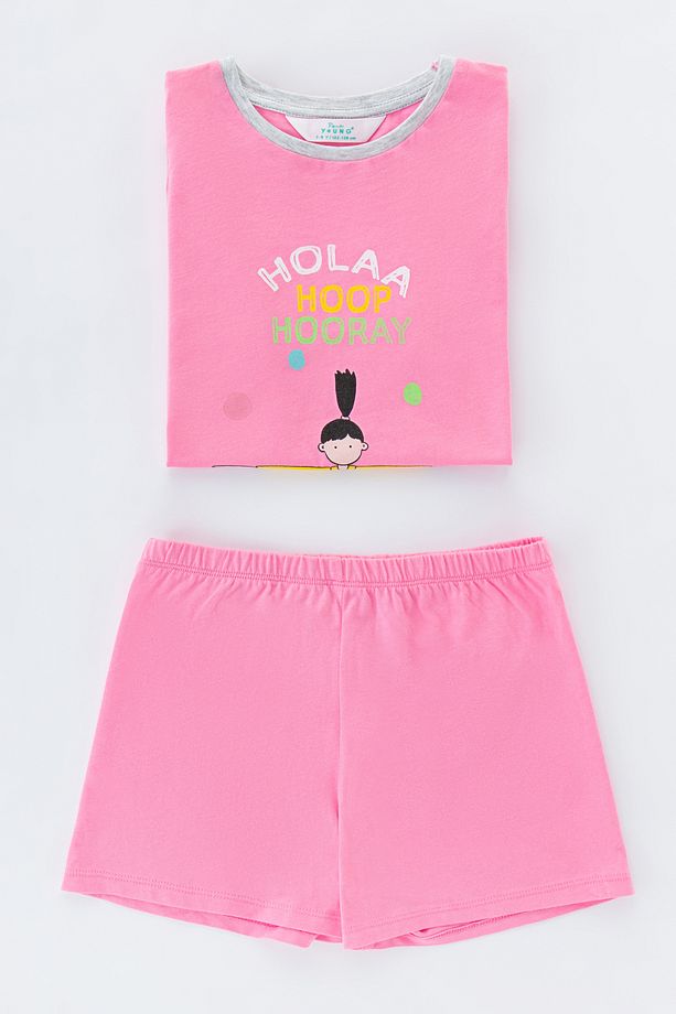 Kız Çocuk Hoolahoop Ss 4lü Pijama Takımı - 3