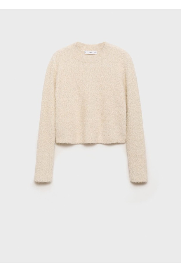 Uzun kollu sim detaylı kazak - 3