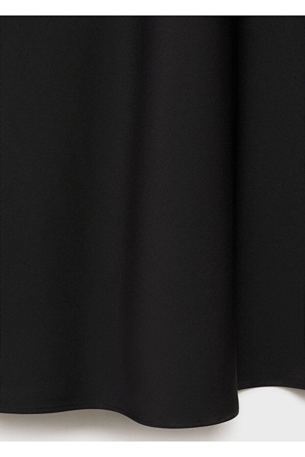 Zweifarbiges Satinkleid - 6