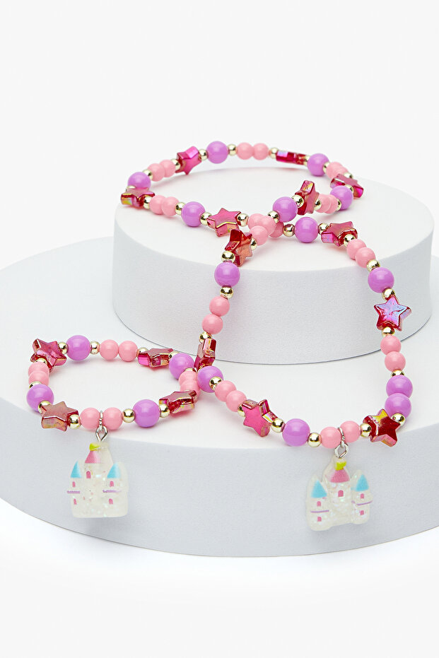 Kız Çocuk Castle Renkli Kolye - 1