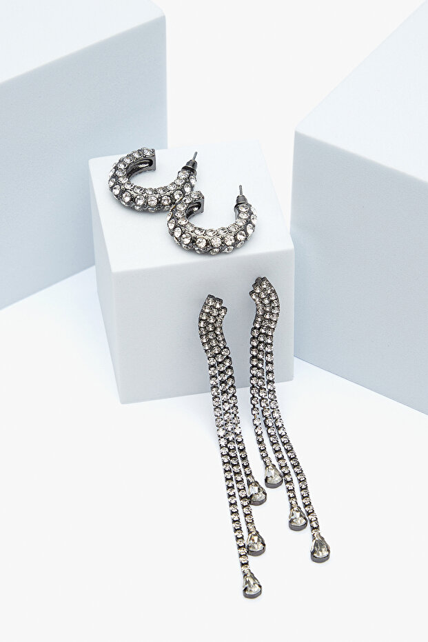 Oriel Silver Earring Set - 1