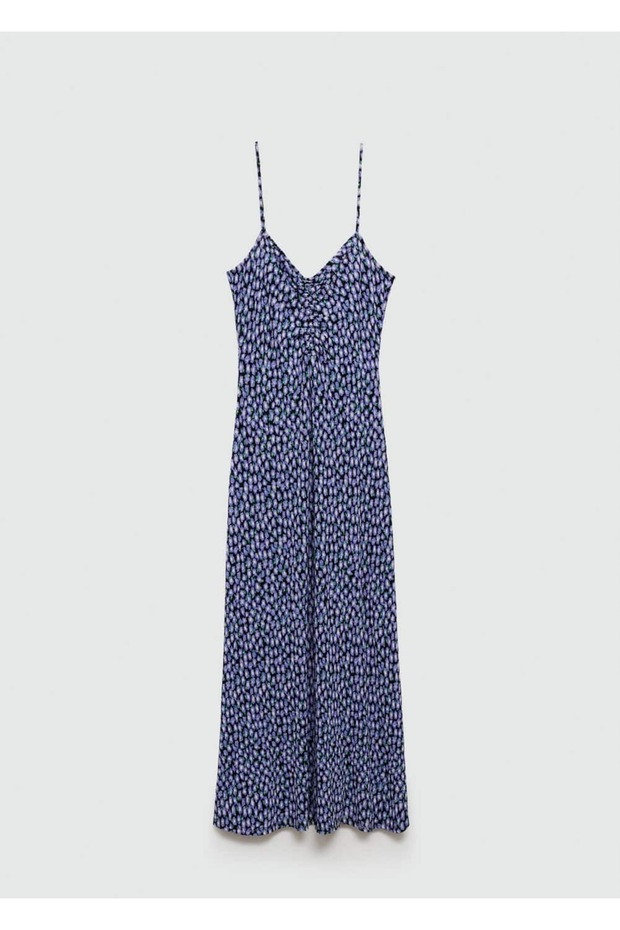 Desenli uzun elbise - 3