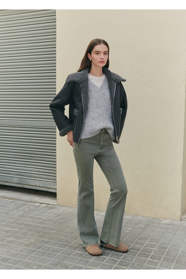 İspanyol Paça Pantolon - 6