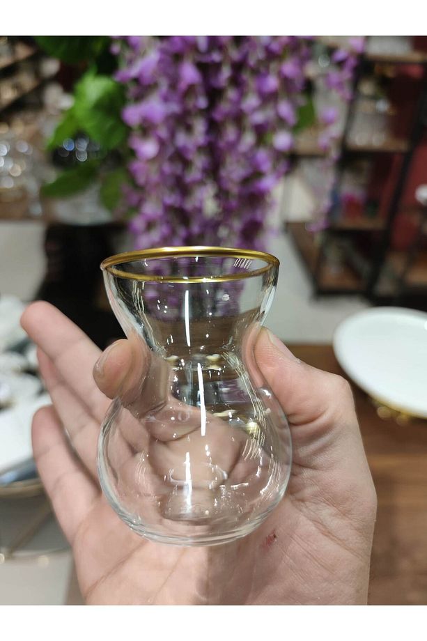 P&ORA PASABAHCE DANTEL MODEL KELEBEKLİ 6 KİŞİLİK ÇAY TAKİMİ - 6