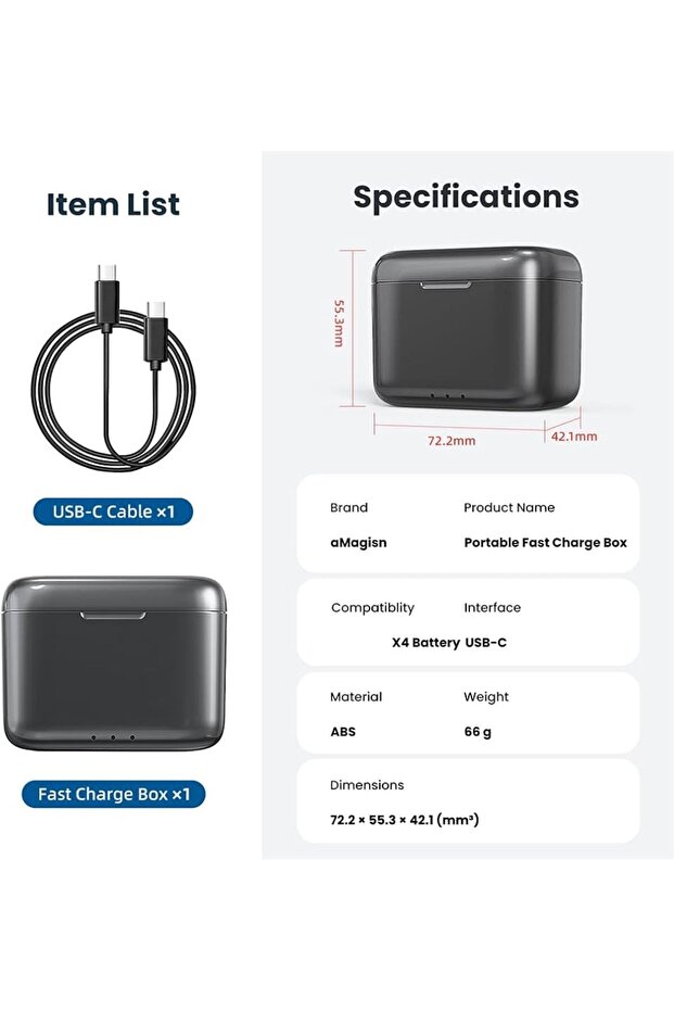 Insta360 X2 Şarjbox - 2