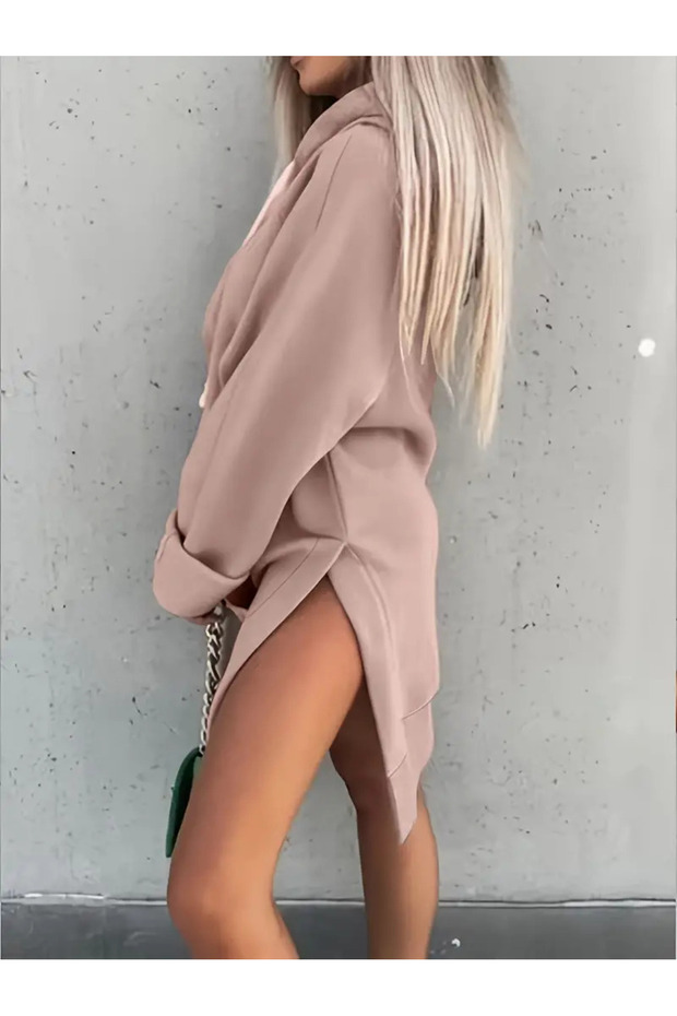 Şık Kapüşonlu sweatshirt Elbise - 4