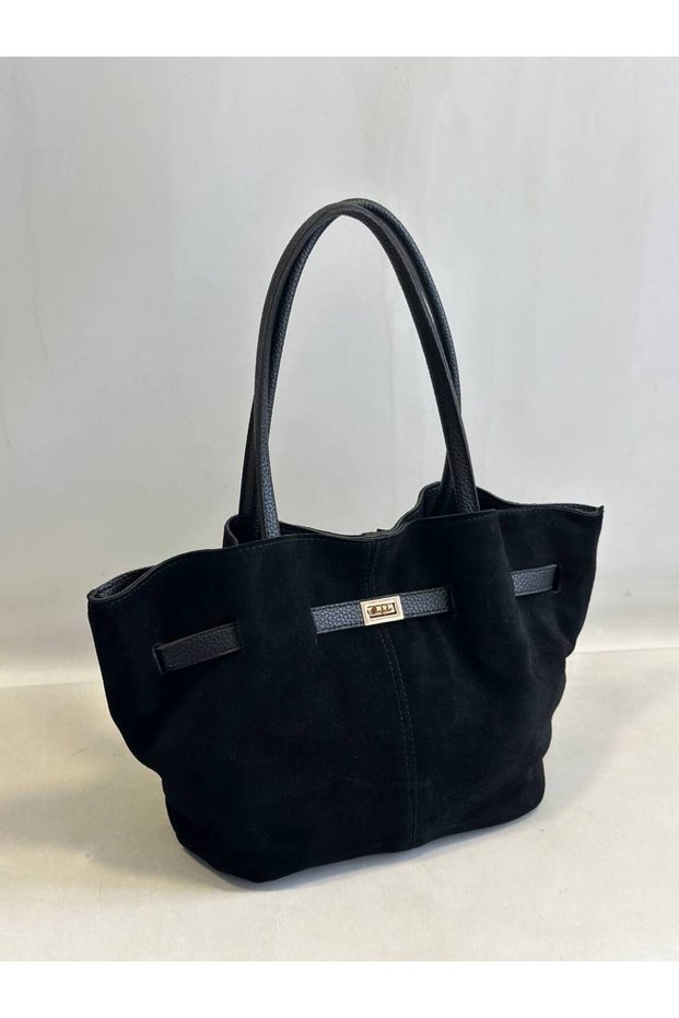 Genuine Suede Leather Women's Hand Shoulder Bag