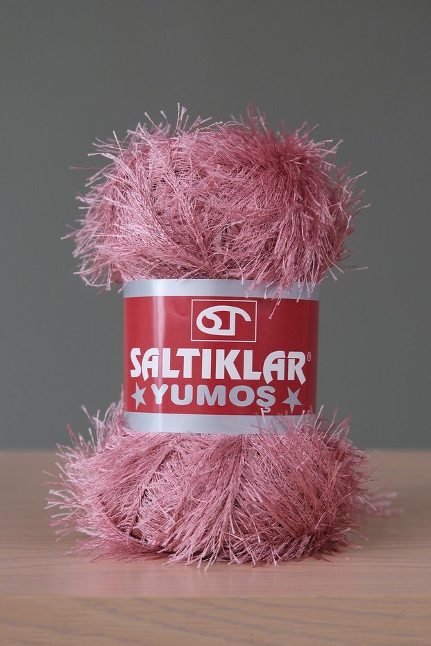 Premium Soft Beard Braiding Yarn Feathered Yarn Beard Yarn 100Gr/140M a Quality Rose Dried-28