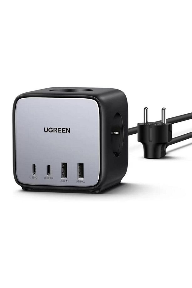 Diginest Cube 65w Gan 2 Hızlı Şarj Cihazı 2*usb / 2*type-c 3 Lü Akım Korumalı Küp Grup Priz - 1