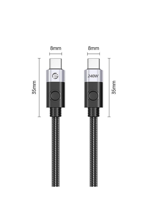 240w 5a Pd Type-c To Type-c Hızlı Şarj Ve Data Kablosu 1.5 Metre - 4