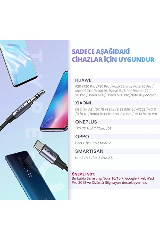 Usb Type-c 3.5mm Aux Ses Kablosu - 5