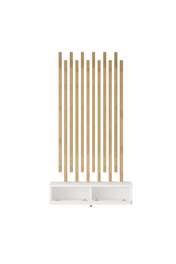 Cosmia Ahşap Çıtalı Dresuar Set Hol Antre CS5-W - 6
