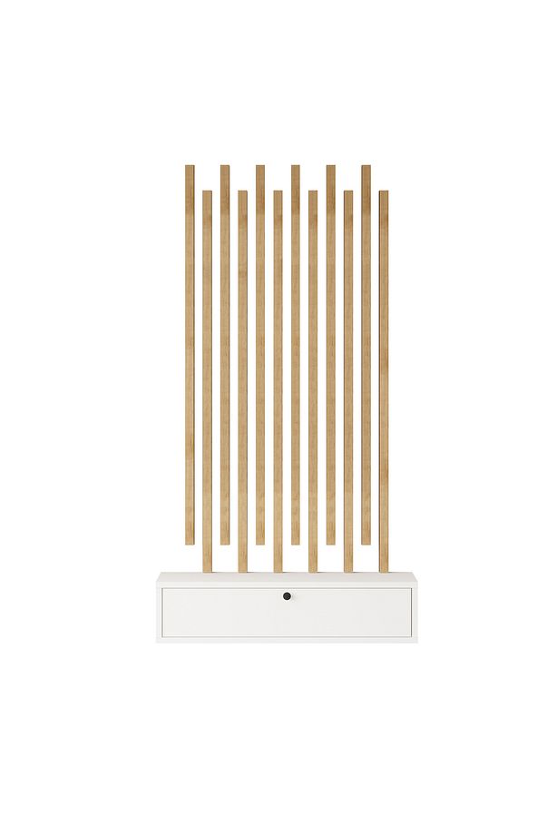 Cosmia Ahşap Çıtalı Dresuar Set Hol Antre CS5-W - 5