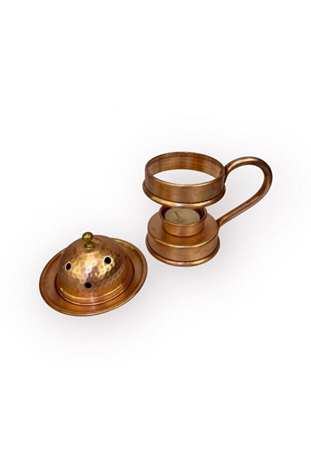 Skoçlu Aromaterapi Bakır Buhurdanlık - 4