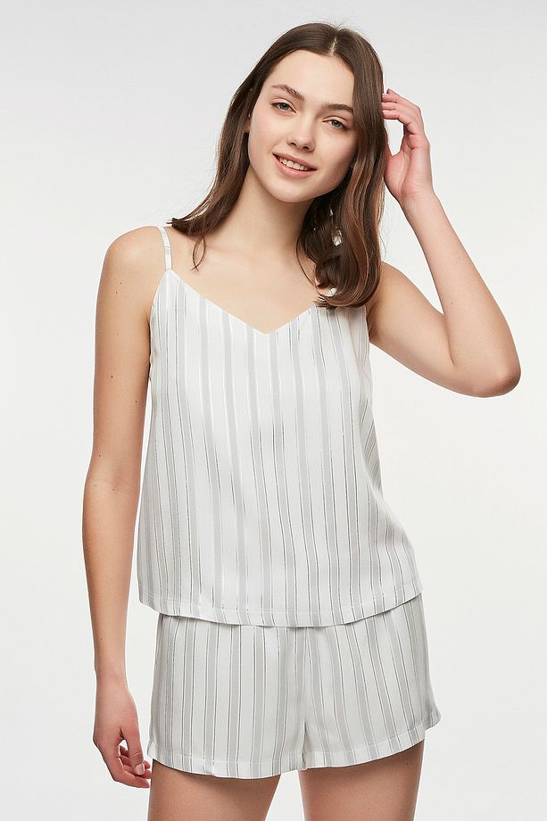 Bridal Shiny Stripe Atlet - 3