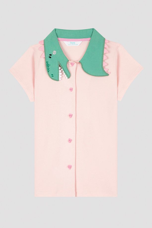 Kız Çocuk Dino Pijama Takımı - 6