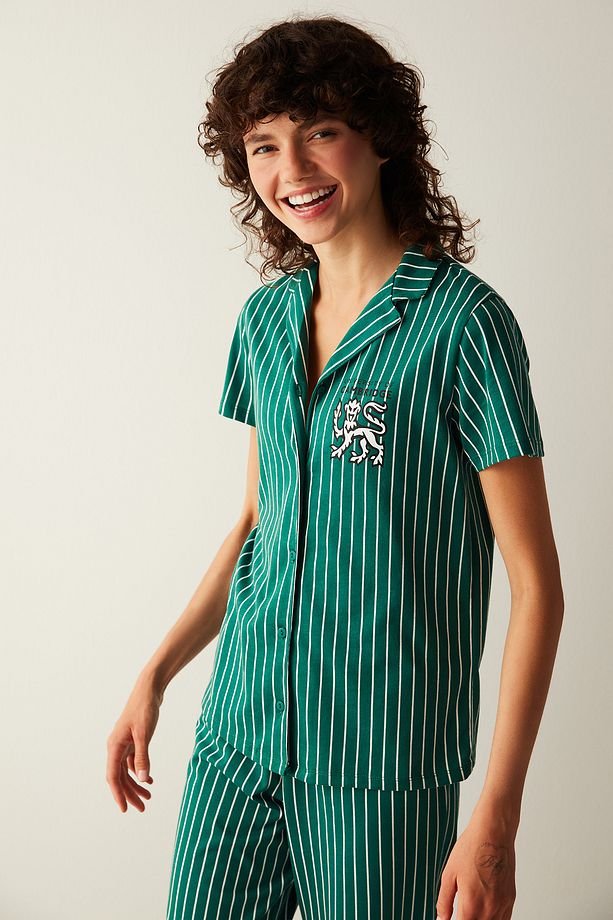 Cambridge Yeşil Gömlek Pantolon Pijama Takımı -unique Koleksiyonu - 4