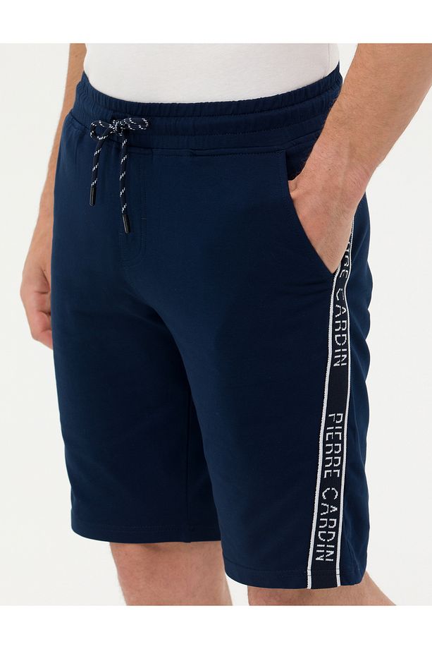 Lacivert Slim Fit Örme Şort 50264571-VR033 - 5