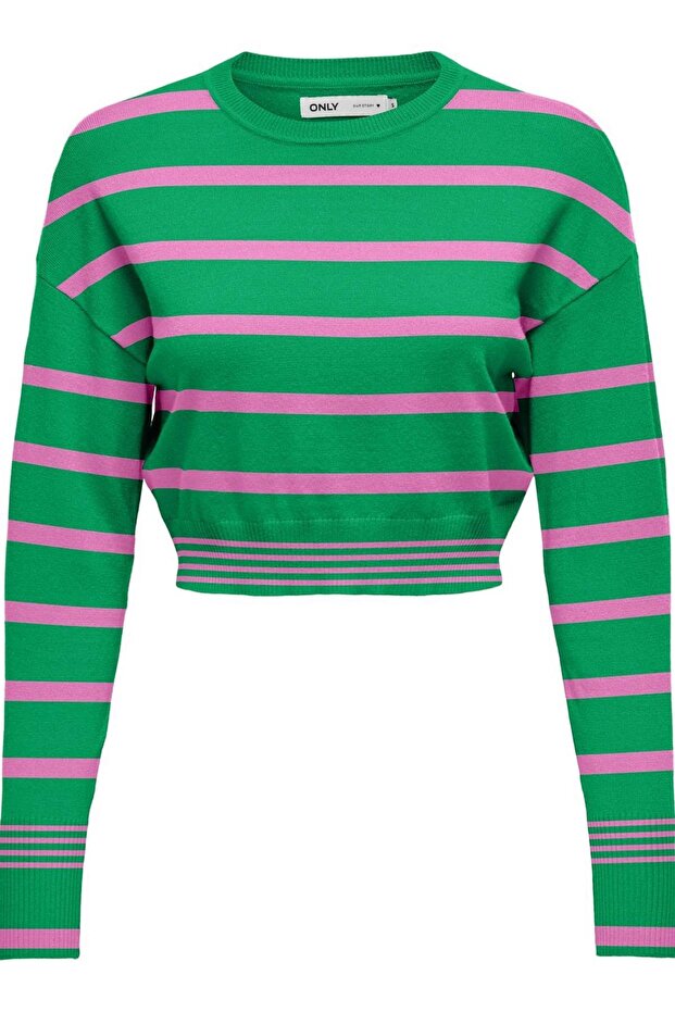 ONLIBI LS CROPPED PULLOVER CC KNT - 3