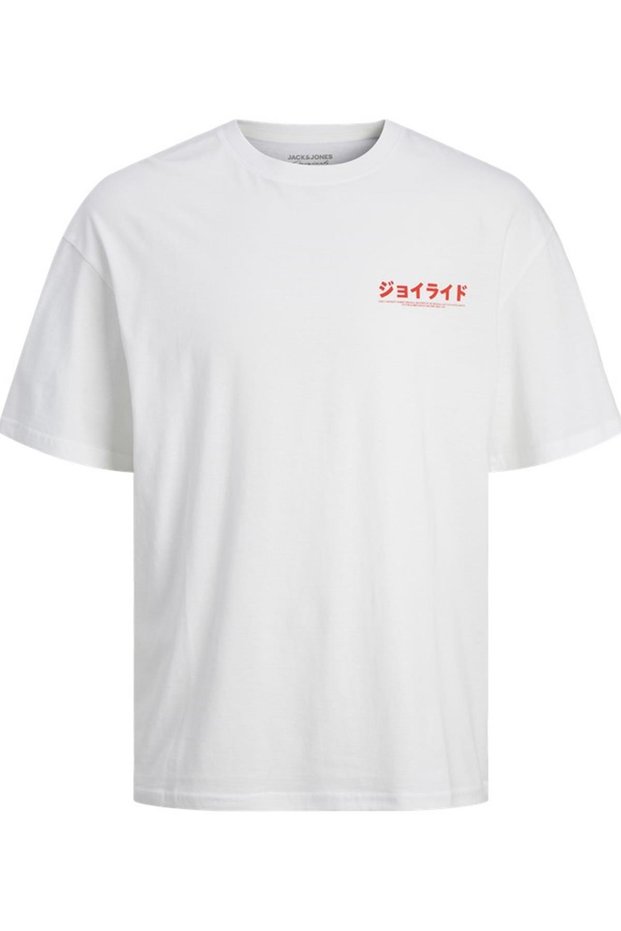 JACK&JONES JORTOKYO MARKET TEE SS CREW NECK TG LN12256932 WHITE-RED