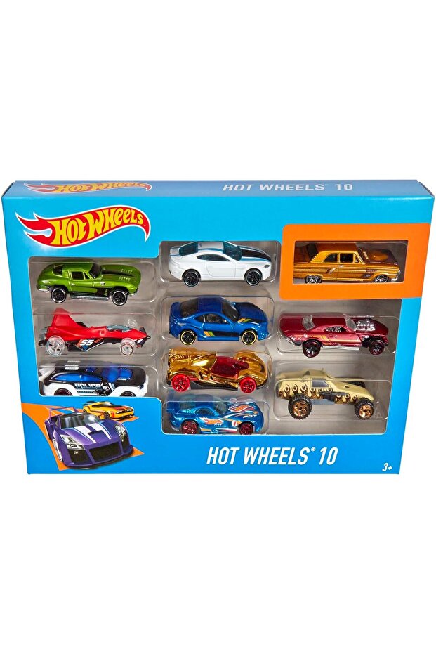 مجموعة من 10 سيارات مصبوبة بمقياس 1:64 (مجموعة من 10 قطع) - 8