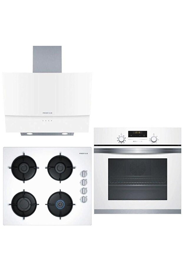 Ankastre Cam Beyaz Star Set - 1