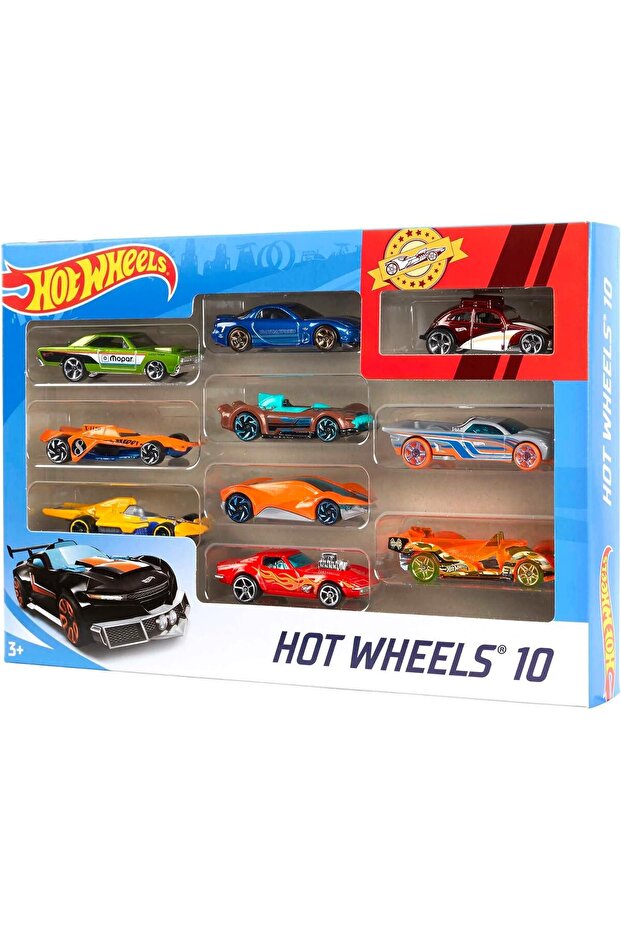 مجموعة من 10 سيارات مصبوبة بمقياس 1:64 (مجموعة من 10 قطع) - 5