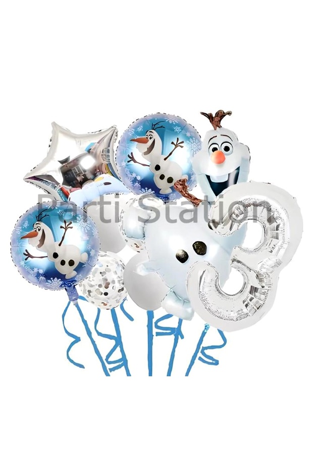 Frozen Elsa Olaf 3 Years Balloon Set - Foil Balloon for Frozen, Birthday