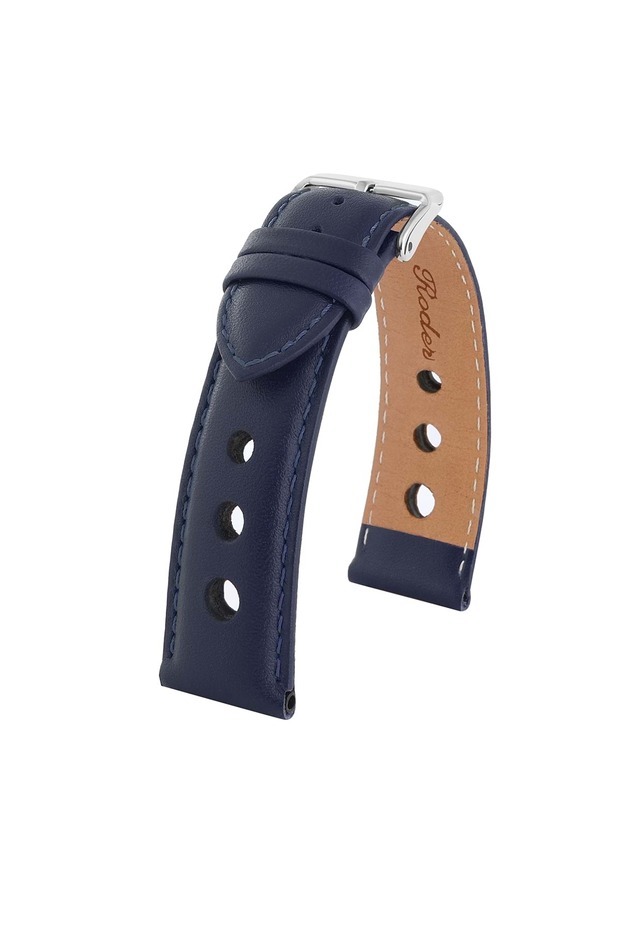 R4129S Leather Strap - Navy Blue - 24mm